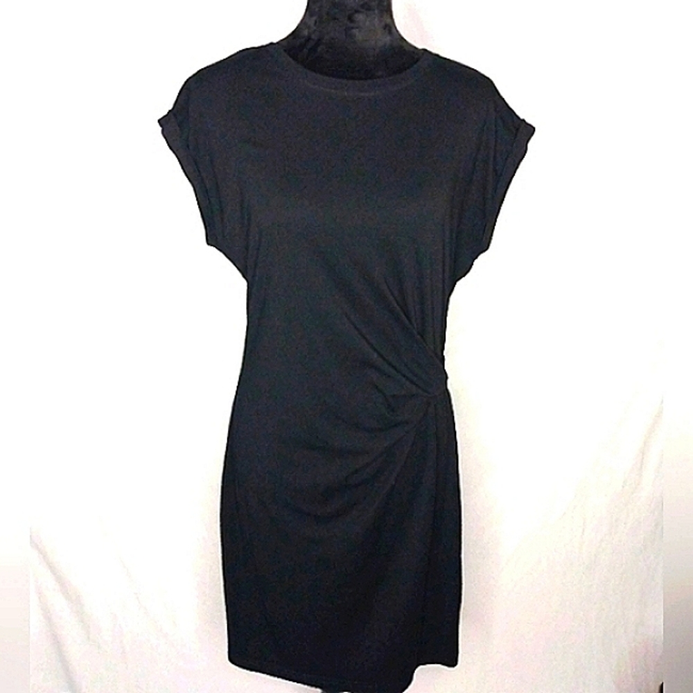 GAP Black Faux Wrap Dress